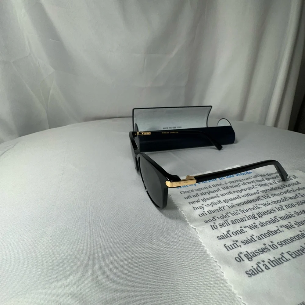 Warby Parker Durand M 3102 Black Sunglasses and Case - Picture 4 of 10